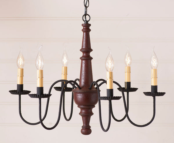 Harrison Wooden Country Chandelier Black Primitive Country Farmhouse Lighting Kitchen Bath Home Décor & Acessories