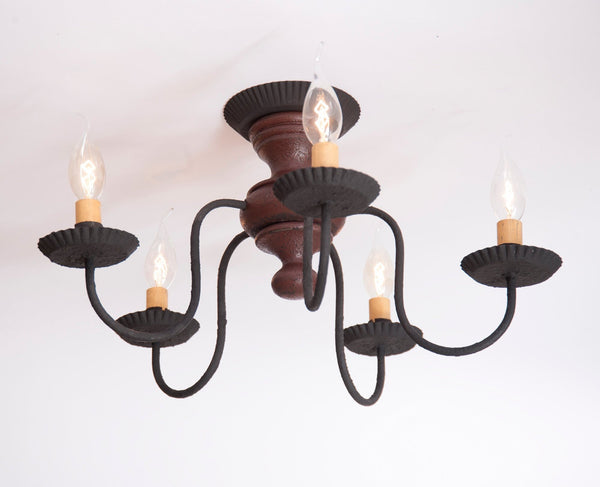 Americana Plantation Red Primitive Country Farmhouse Lighting Kitchen Bath Home Décor & Acessories