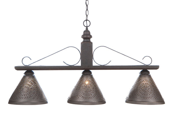 Large Wellington Wooden Country Island Light