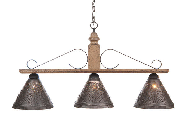 Large Wellington Wooden Country Island Light