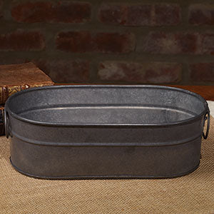 Lil' Tub with Handles, Primitive Country Farmhouse Home Kitchen Bath Window Decor.