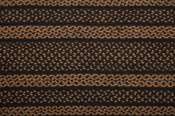 Black & Tan Jute Runner 13x36