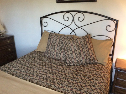 Patriot Knot Queen Bed Cover Combo With 2 Homestead Pillow Shams. Visit website for free shipping offer. Primitive Country Farmhouse Home Decor.