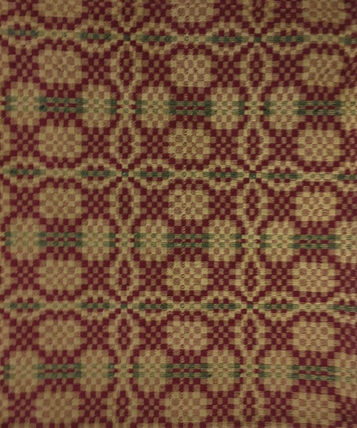 Patriot Knot Long Runner Cranberry/Green/Tan 14x56