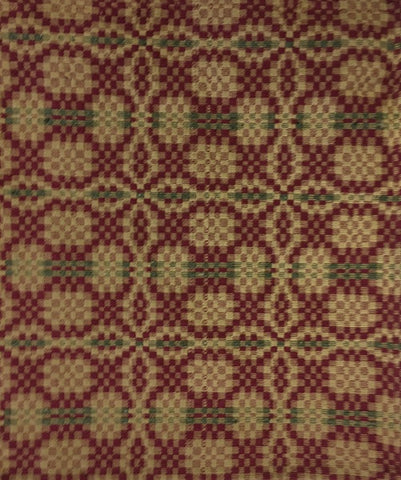 Patriot Knot Long Runner Cranberry/Green/Tan 14x56