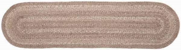 Ashwood 13x48 in. Braided Jute Oval Runner, Primitive Country Farmhouse Home Decor