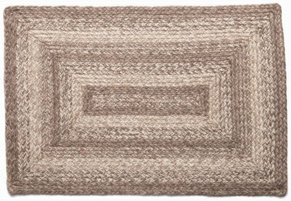 Ashwood 4'x6' Braided  Rectangle Rug, Primitive Country Farmhouse Home Decor.