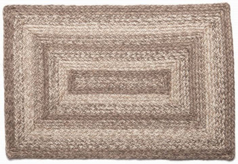 Ashwood 4'x6' Braided  Rectangle Rug, Primitive Country Farmhouse Home Decor.