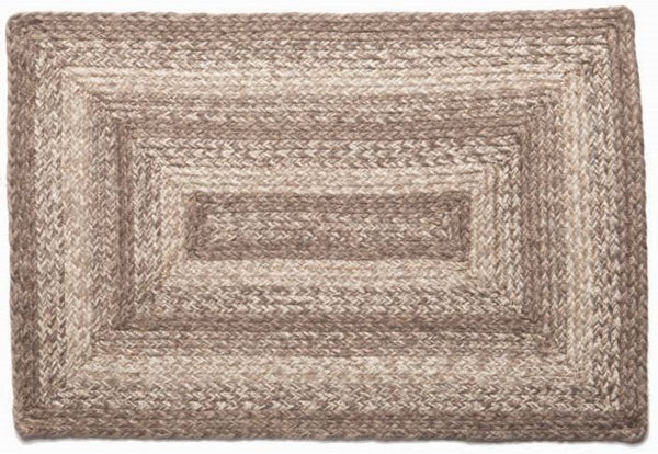 Ashwood 8'x10' Braided Jute Rectangle Rug, Primitive Country Farmhouse Home Decor.