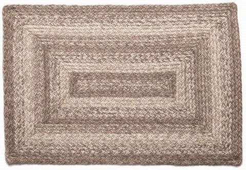 Ashwood 8'x10' Braided Jute Rectangle Rug, Primitive Country Farmhouse Home Decor.