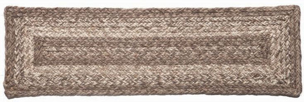 Ashwood Braided  Stair Tread Rectangle 8x28 in. Primitive Country Farmhouse Home Decor.