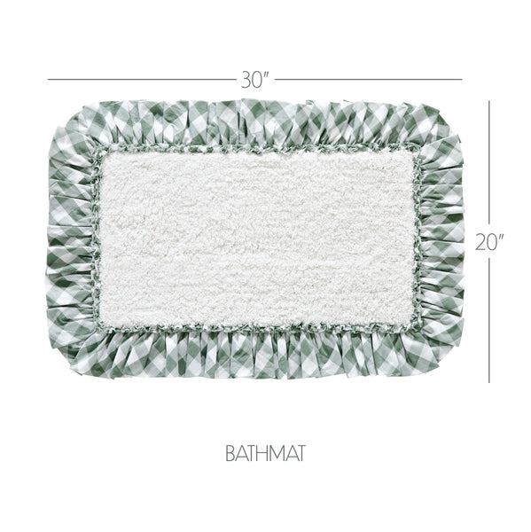 Annie Buffalo Green Check Bathmat 20x30