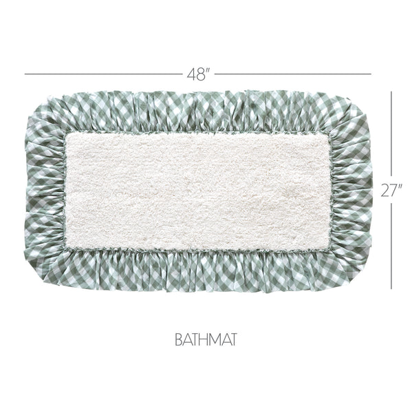 Annie Buffalo Green Check Bathmat 27x48