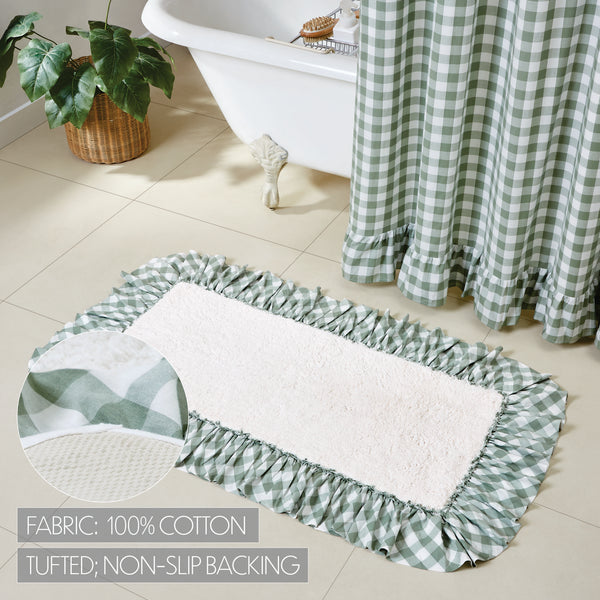 Annie Buffalo Green Check Bathmat 27x48