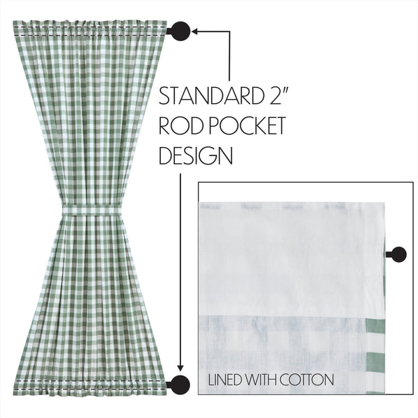 Annie Buffalo Green Check Door Panel 72x40