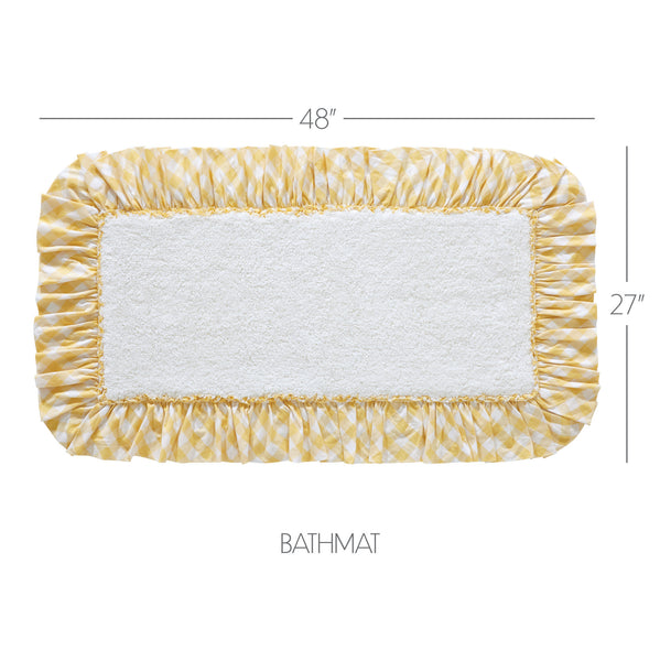 Annie Buffalo Yellow Check Bathmat 27x48