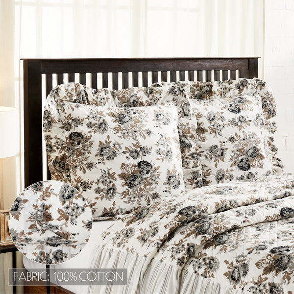 Annie Portabella Floral Fabric Euro Sham 26x26