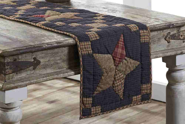 Arlington Runner Quilted Patchwork Star 36 in.