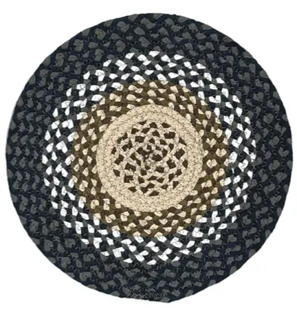 Grassland  Braided Chair Pad 15 in. set/4