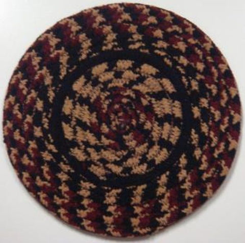 Blackberry Braided Jute Trivet 8 in.
