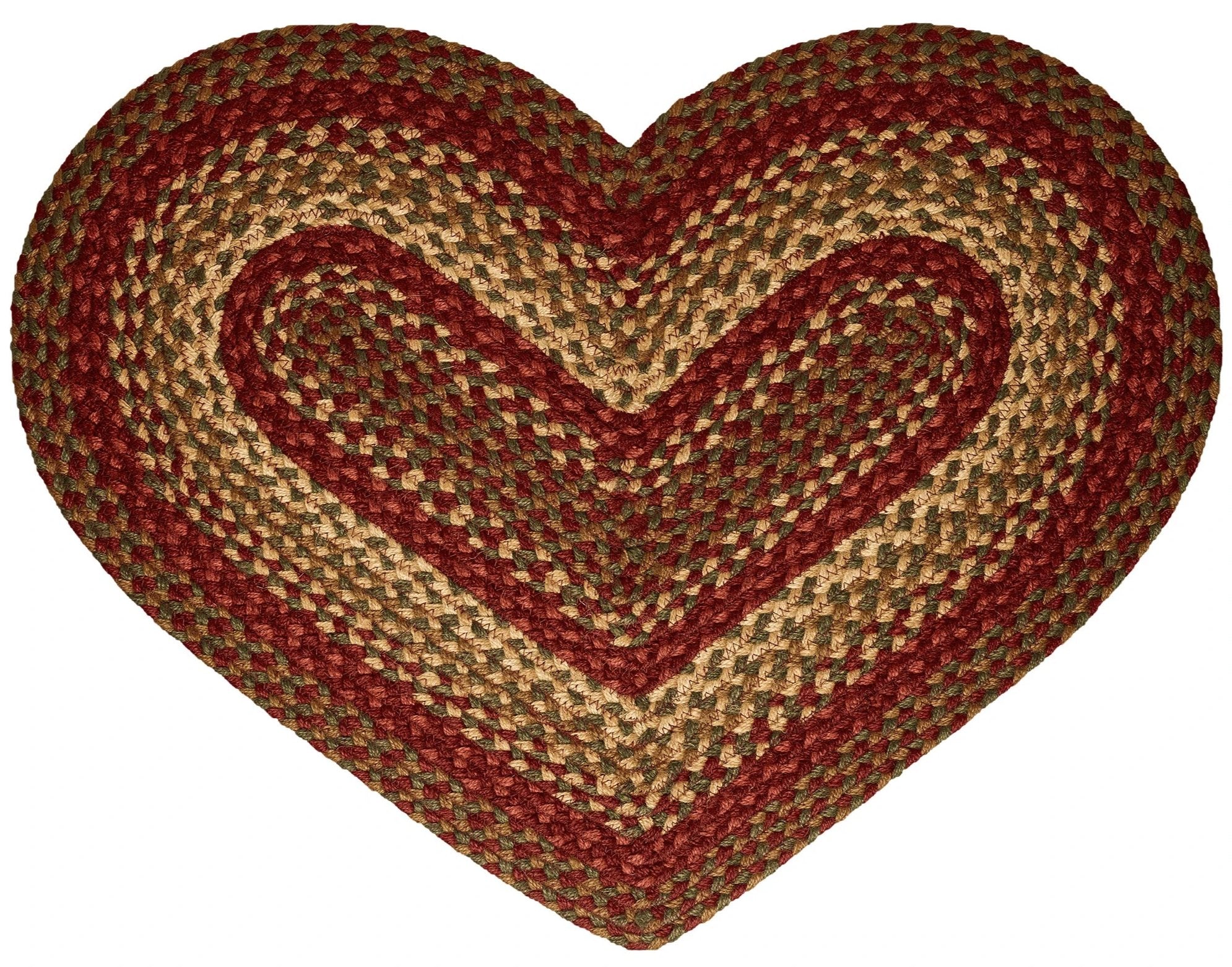 Heart Shaped Braided Rug - Allyson’s Place | Primitive Home Décor