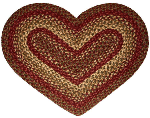 Heart Shaped Braided Rug - Allyson’s Place | Primitive Home Décor