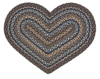 Heart Shaped Braided Rug - Allyson’s Place | Primitive Home Décor