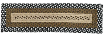 Harbor   Braided  Stair Tread Rectangle 8 x 28 in.
