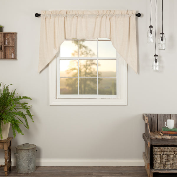 The Simple Life Flax Natural Swag Set showcases a classy, casual farmhouse look with our natural color cotton lined window treatment. Visit website for FREE s/h & discount offers. Farmhouse Country Primitive Curtains Home Decor & Accessories.