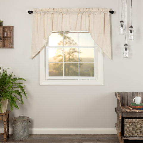 The Simple Life Flax Natural Swag Set showcases a classy, casual farmhouse look with our natural color cotton lined window treatment. Visit website for FREE s/h & discount offers. Farmhouse Country Primitive Curtains Home Decor & Accessories.
