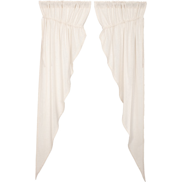 Burlap Antique White Prairie Long Panel Set of 2 84x36x18