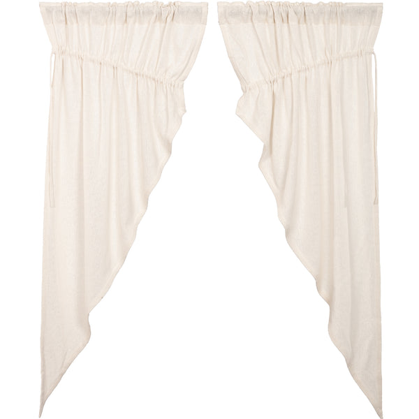 Burlap Antique White Prairie Short Panel Set of 2 63x36x18