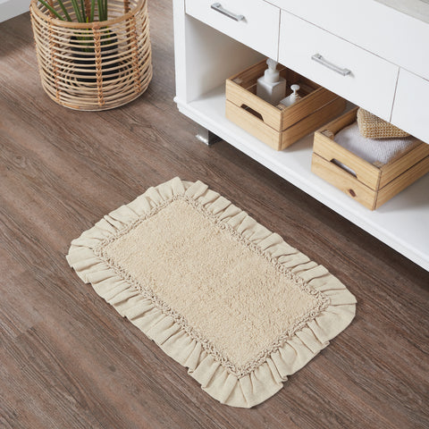 Burlap Vintage Bathmat 20x30