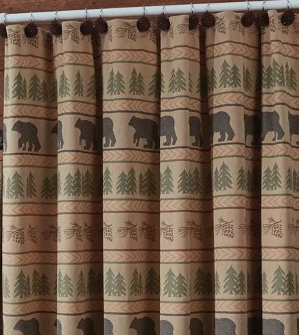 Bear Tracks Shower Curtain