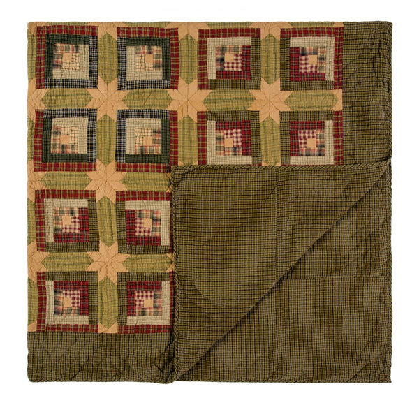 Tea Cabin Twin Quilt 70Wx90L