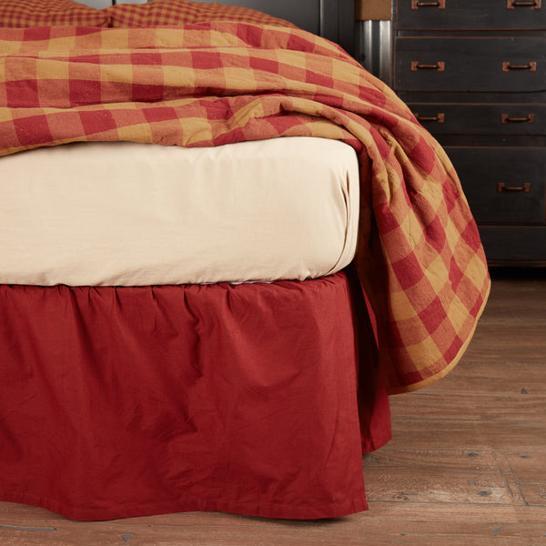 Burgundy hotsell bed skirt