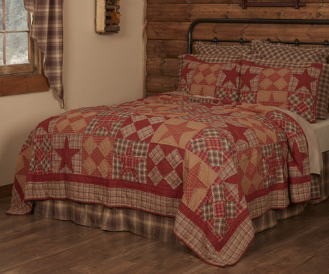 Dawson Star King Quilt 110Wx97L