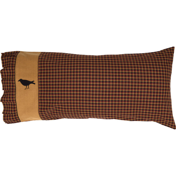 Heritage Farms Crow King Pillow Case Set of 2 21x40
