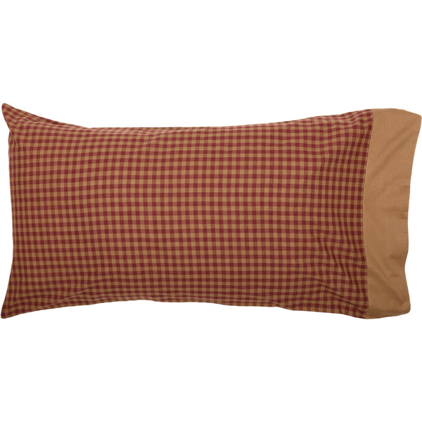 Ninepatch Star King Pillow Case w/Applique Border Set of 2 21x40