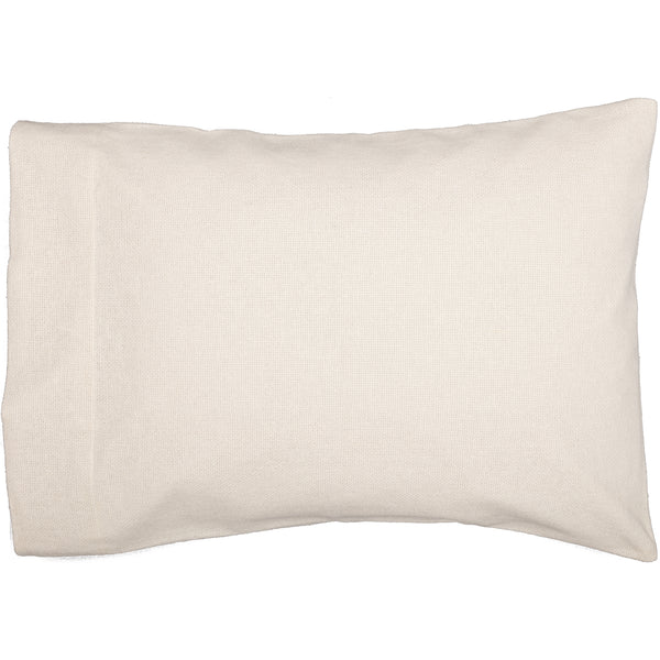 Burlap Antique White Standard Pillow Case Set of 2 21x30