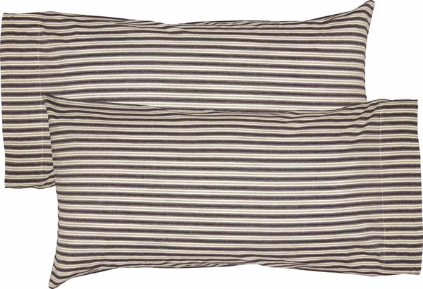 Ashmont Ticking Stripe King Pillow Case Set of 2 21x40