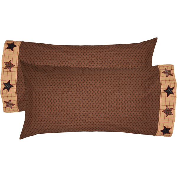 Bingham Star King Pillow Case Set of 2 21x40