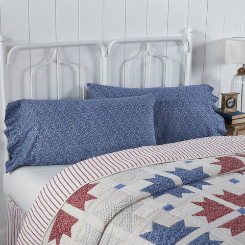 Celebration Ruffled King Pillow Case Set of 2 21x36+4