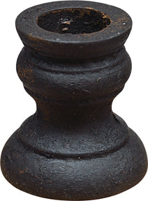Black Aged Candle Cup, Primitive Country Farmhouse Home Kitchen Bath Window Decor Accessories