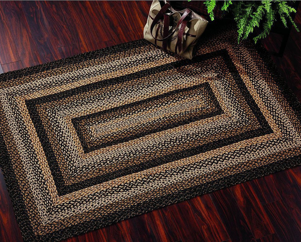 Forest Rectangle Rug Black Forest Braided Rug Rectangle 4 x 6 ft. - Allyson’s Place ...