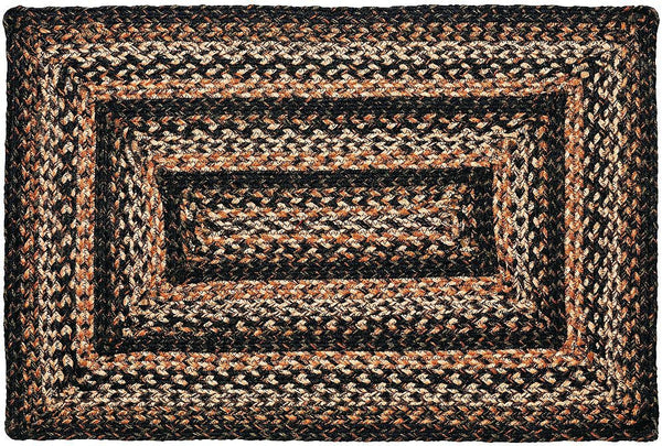Black Forest Braided Jute Rug Rectangle