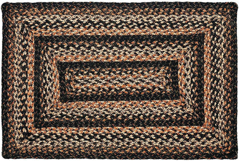 Black Forest Braided Jute Rug Rectangle