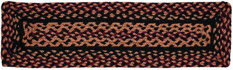 Blackberry Jute Braided Rectangle Stair Tread
