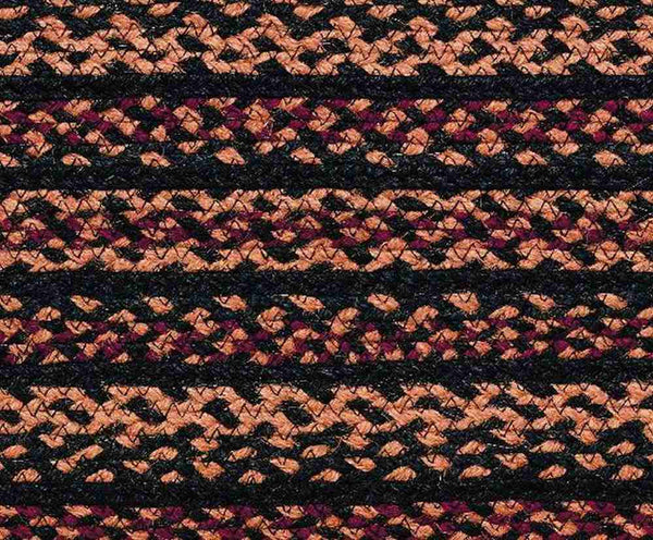 Blackberry Jute Rug/Runner Oval Close up