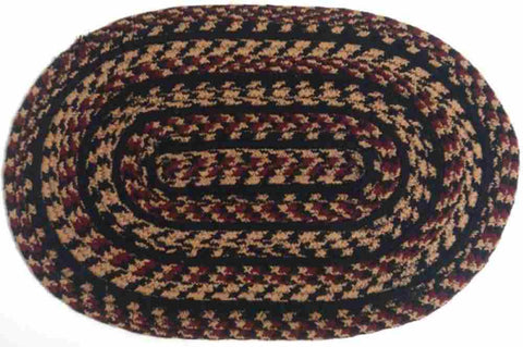 Blackberry Braided Oval Placemat